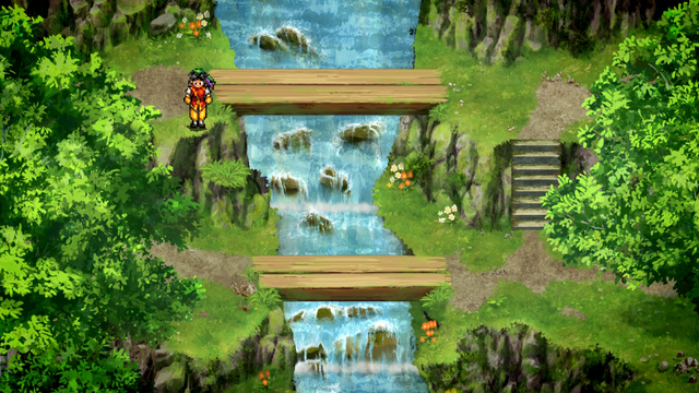 Suikoden HD screenshot in a forest