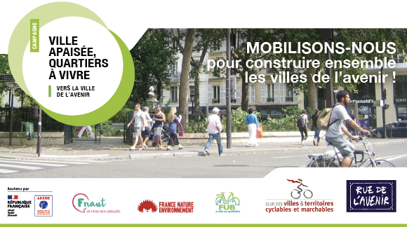 Affiche de la campagne Ville apaisée, Quartiers à vivre