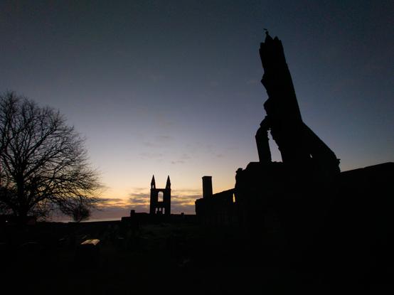 Cathedral silhouette at dawn