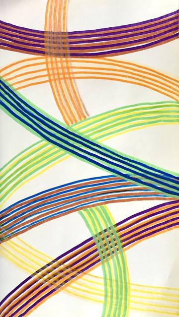 Reverberations II
Posca marker on paper, 2025