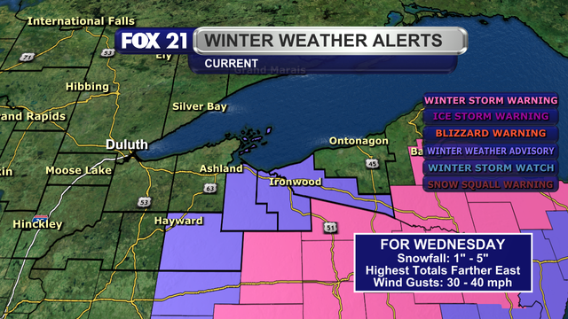 A Winter Weather Advisory is in effect for Ashland, Gogebic, Iron, and Sawyer counties from 3 a.m. to 10 p.m. (Central Daylight Time) on Wednesday, March 19, 2025.  Snowfall totals will range from 2 to 6 inches from west to east across the advisory area.  Winds will become quite breezy, with gusts of 30 to 40 mph likely at times.  This will reduced visibility on roadways as snowfall occurs.