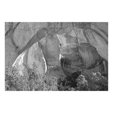 close up of natural arch in new mexico