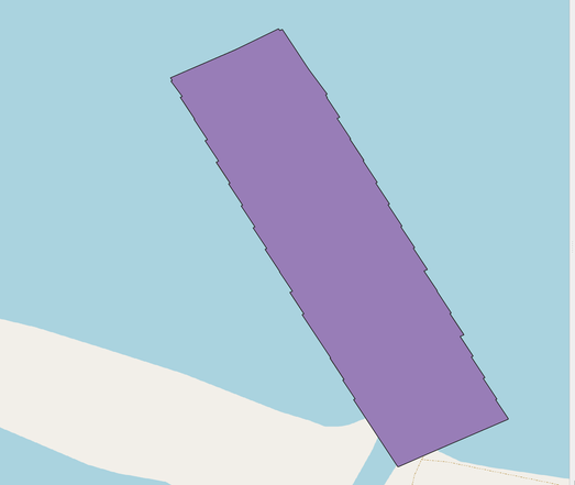 [3] Dissolved image footprint polygons as a single purple polygon