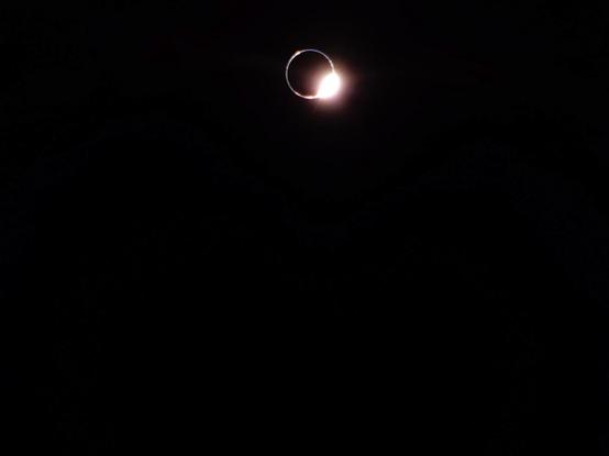 Sun eclipsed by the Earth as seen from the Moon.