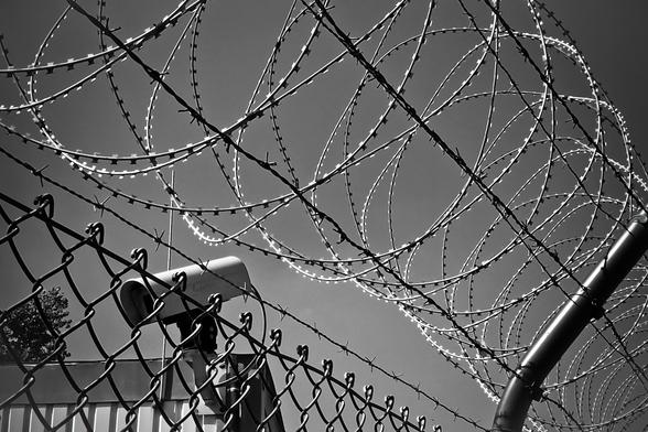 Photo de barbelés de prison