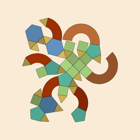 This one looks like a bird with a tail and a crest standing on two legs telling someone to come.