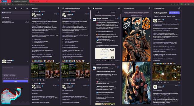 #PSiReN.eu #AdvancedWebInterface v4.3.4+glitch with/without #CollapsedToots, which are #StillQuiteCool... Whether you #LikeIT... #OrNot...