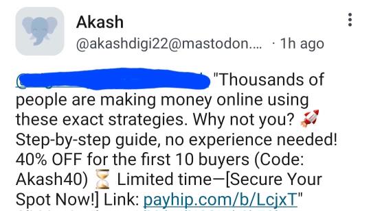 Spam comment
