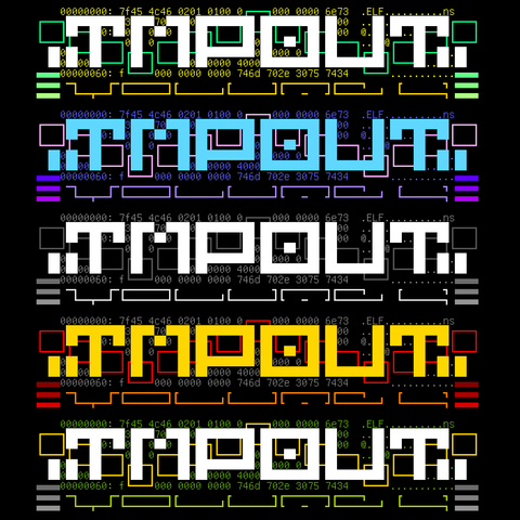 tmpout 4 logos in various colors