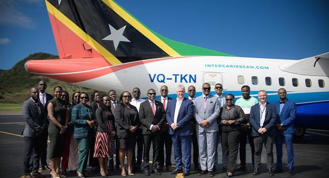 interCaribbean Airways dedicates new ATR42 to St Kitts and Nevis.jpg