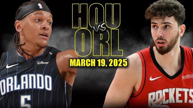 Houston Rockets vs Orlando Magic Full Game Highlights - March 19, 2025 | NBA Regular Season