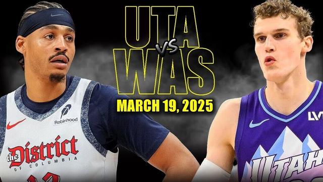 Washington Wizards vs Utah Jazz Full Game Highlights - March 19, 2025 | NBA Regular Season