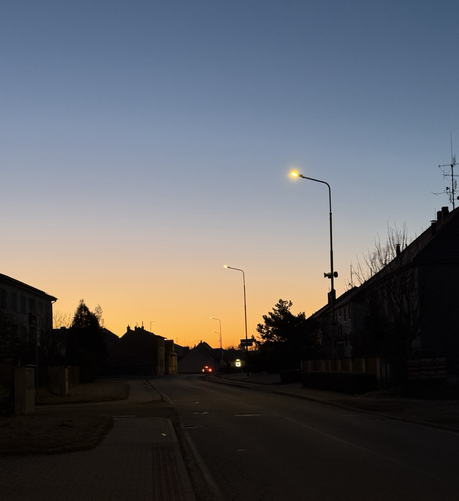 Street in the morning