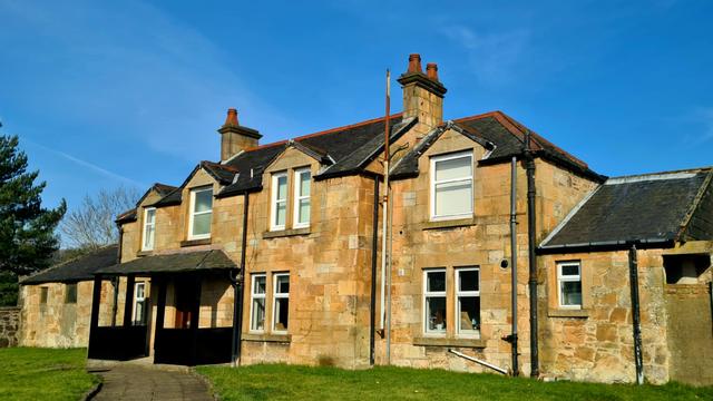 A surviving mid-19th Century farm house on the northwestern edge of Glasgow.