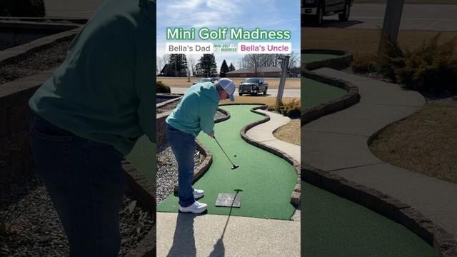 Mini Golf Madness Round 1 | 2. Bella’s Dad vs 7. Bella’s Uncle (Hole 1) #minigolf