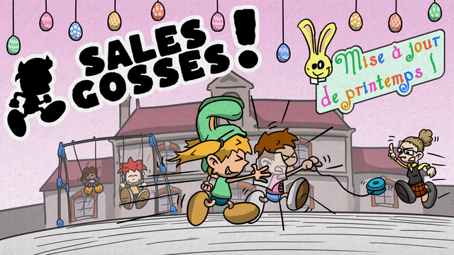Affiche du jeu en version printemps/Pâques