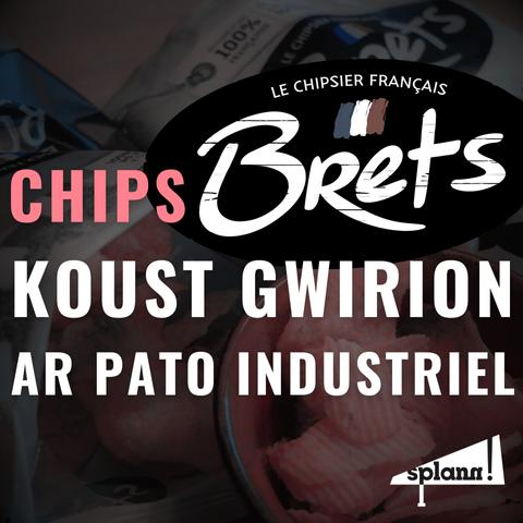 Chips Brets koust gwirion ar pato industriel