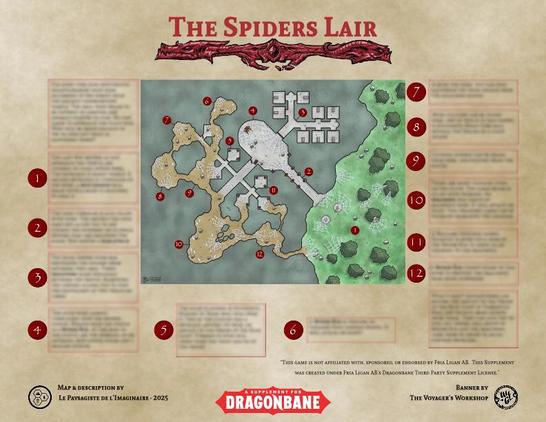 The spiders lair one page dungeon