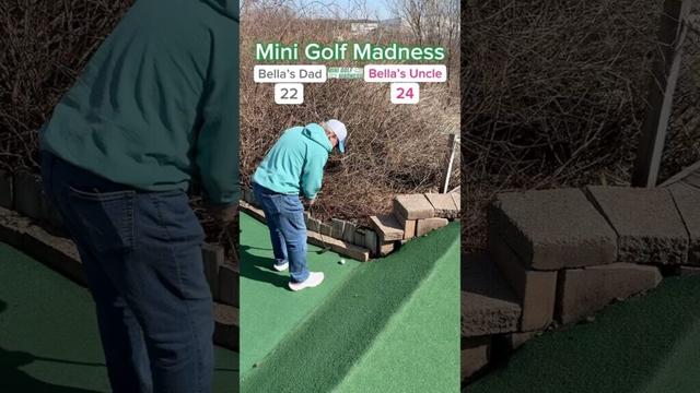 Mini Golf Madness Round 1 | 2. Bella’s Dad vs 7. Bella’s Uncle (Hole 9) #minigolf