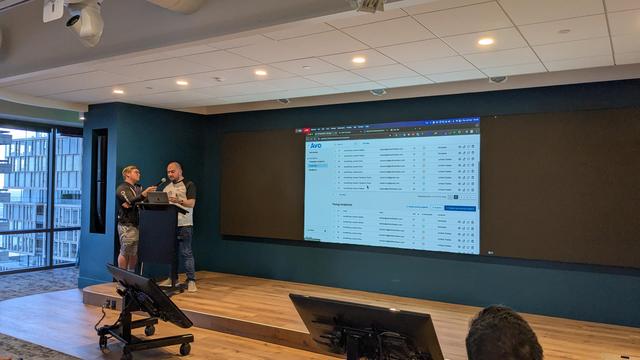 Right now we have @adrian demoing the amazing Avo