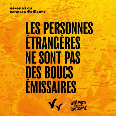 Les personnes étrangères ne sont pas des boucs émissaires