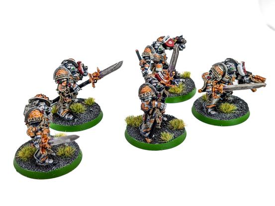 Grey Knight Terminator squad from the side showing name tapes