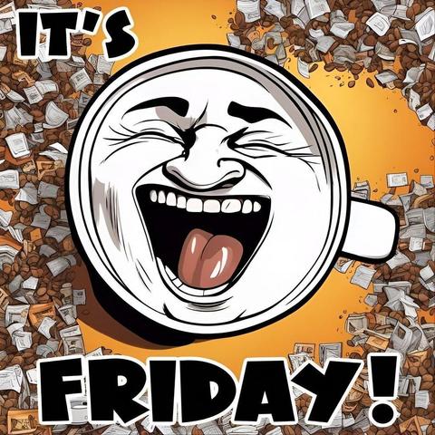 It's finally Friday and even my coffee is excited.