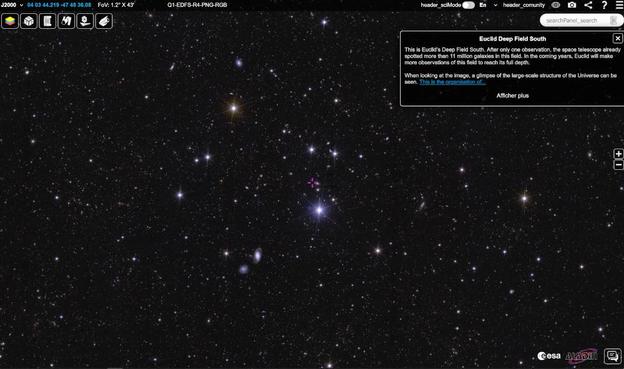 Euclid Deep Field South. Copyright ESA