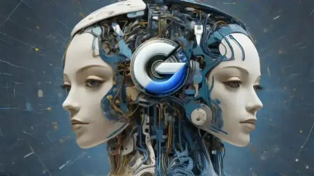 Futuristic Cyborg Image created by Decrypt using AI
