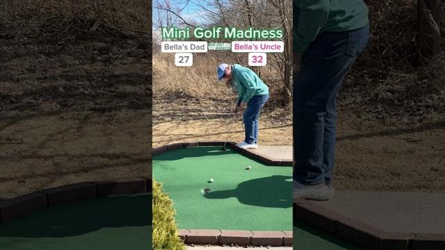 Mini Golf Madness Round 1 | 2. Bella’s Dad vs 7. Bella’s Uncle (Holes 11-12) #minigolf