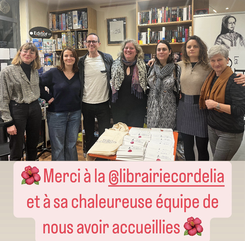 L’équipe de la librairie cordelia a caluire et du journal les belles cordieres