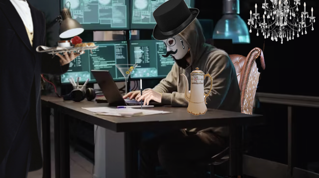 Image of a "sophisticated hacker"