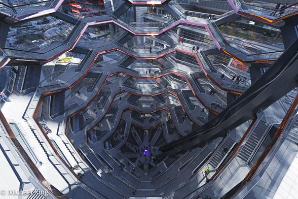 View down into the Vessel from the top level