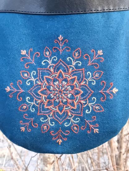 A close up on the big mandala flower.