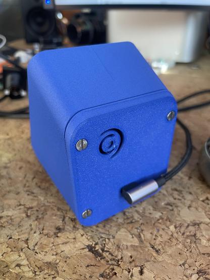 The back of the enclosure features a removable rear panel which given access to the electronics. It also has a USB-C slot and a speaker grill so the piezo speaker can be annoying