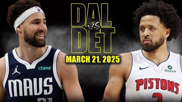 Dallas Mavericks vs Detroit Pistons Full Game Highlights - March 21, 2025 | NBA Regular Season