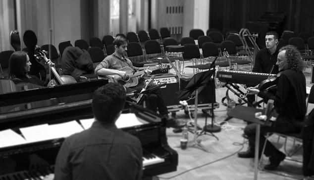 Les musiciens du Common Ground Ensemble en répétition