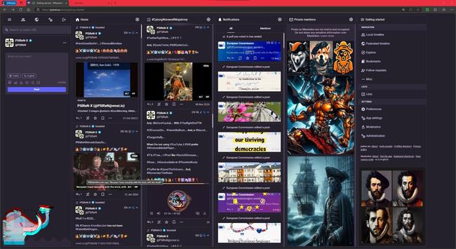 #PSiReN.eu #AdvancedWebInterface v4.3.4+glitch with/without #CollapsedToots, which are #StillQuiteCool... Whether you #LikeIT... #OrNot...