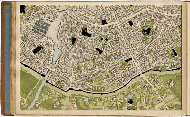 A crop of the map of Hammondal, a fantasy city. Just, not a large or important one.
