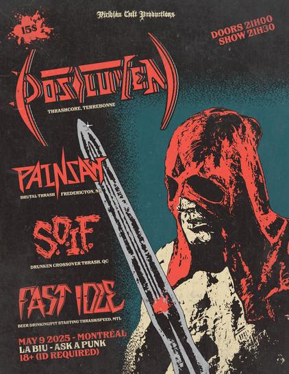 Painsaw, S.O.I.F., Postluven, Fast Idle @ La Biu - May 9th, 2025