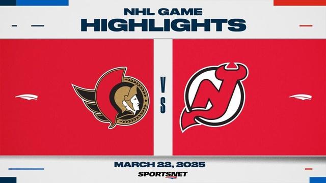 NHL Highlights | Senators vs. Devils - March 22, 2025