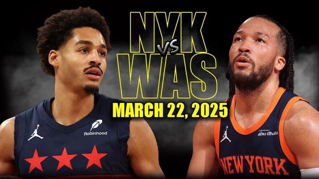 New York Knicks vs Washington Wizards Full Game Highlights - March 22, 2025 | NBA Regular Season
