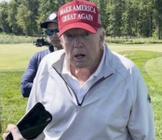Donald Trump, looking every bit the genius he claims to be.