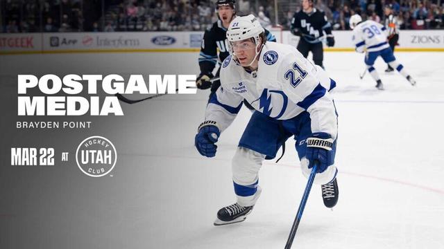 Brayden Point | Postgame at Utah | 3.22.25