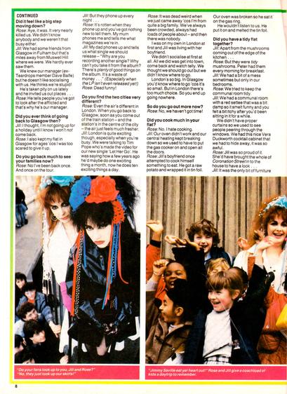 Page two of the three-page feature, including photos of Rose and Jill at St Paul's cathedral with schoolkids around them.