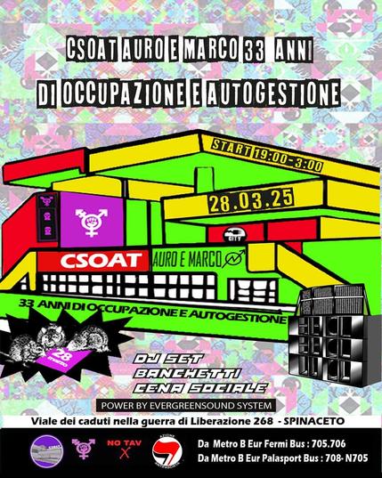 CSOAT Auro e Marco - 33 Anni di Occupazione e Autogestione