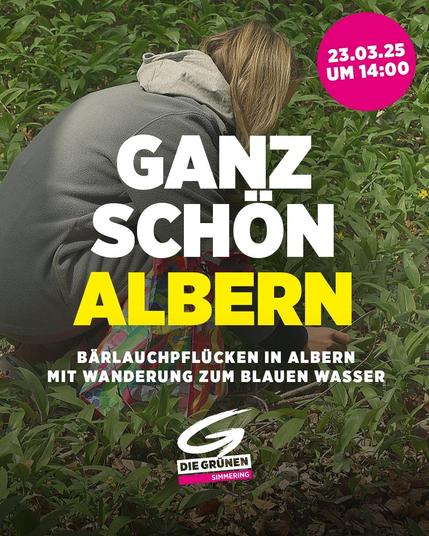 GANZ SCHÖN ALBERN: Bärlauchpflücken in Albern. Mit Wanderung zum Blauen Wasser.