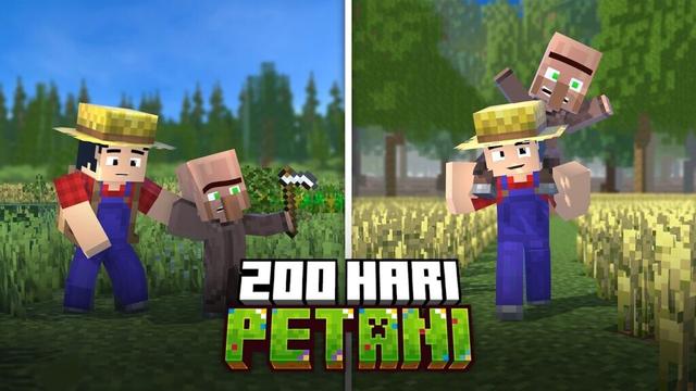 200 Hari Petani di Minecraft