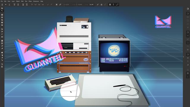 Quantel Paintbox DPB-7001 vector illustration