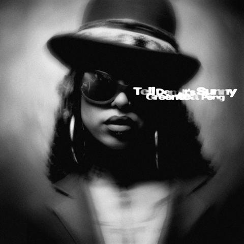 Album-Cover "Tell Dem It's Sunny" with Greentea Peng herself on it. She waers a hat and sun glasses.